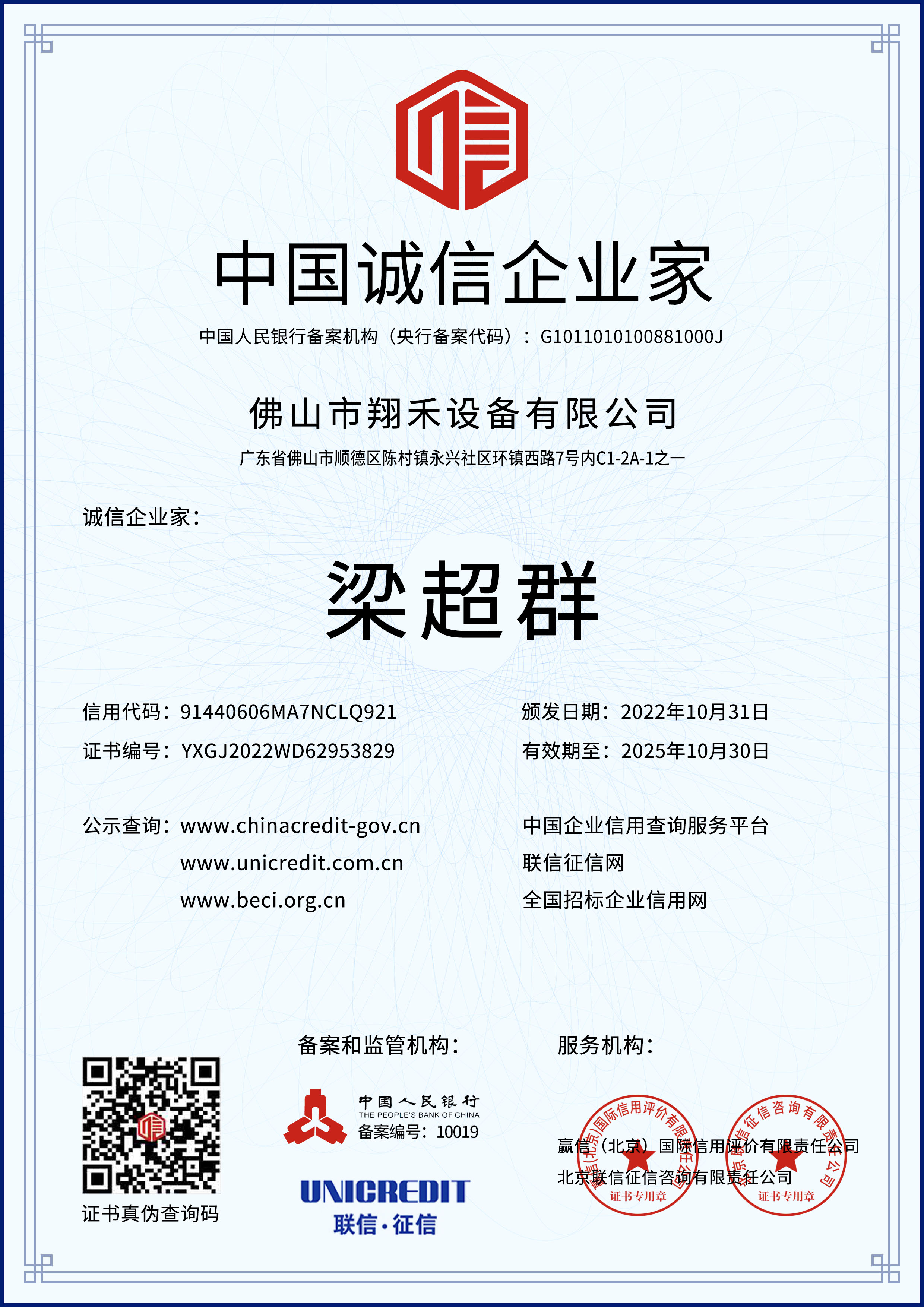 中國誠信企業(yè)家
